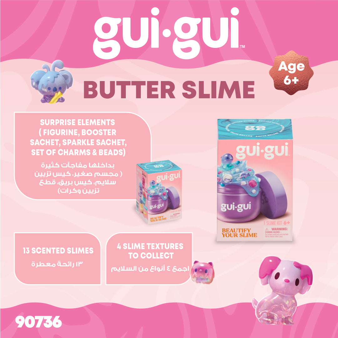 Gui Gui Slime Single Pack DIY Customizable Slime Kit for Kids Age 6+