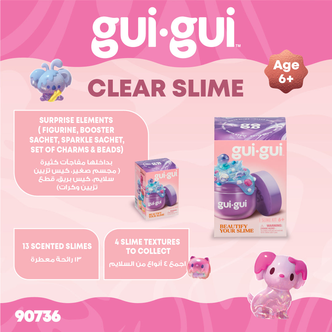 Gui Gui Slime Single Pack DIY Customizable Slime Kit for Kids Age 6+