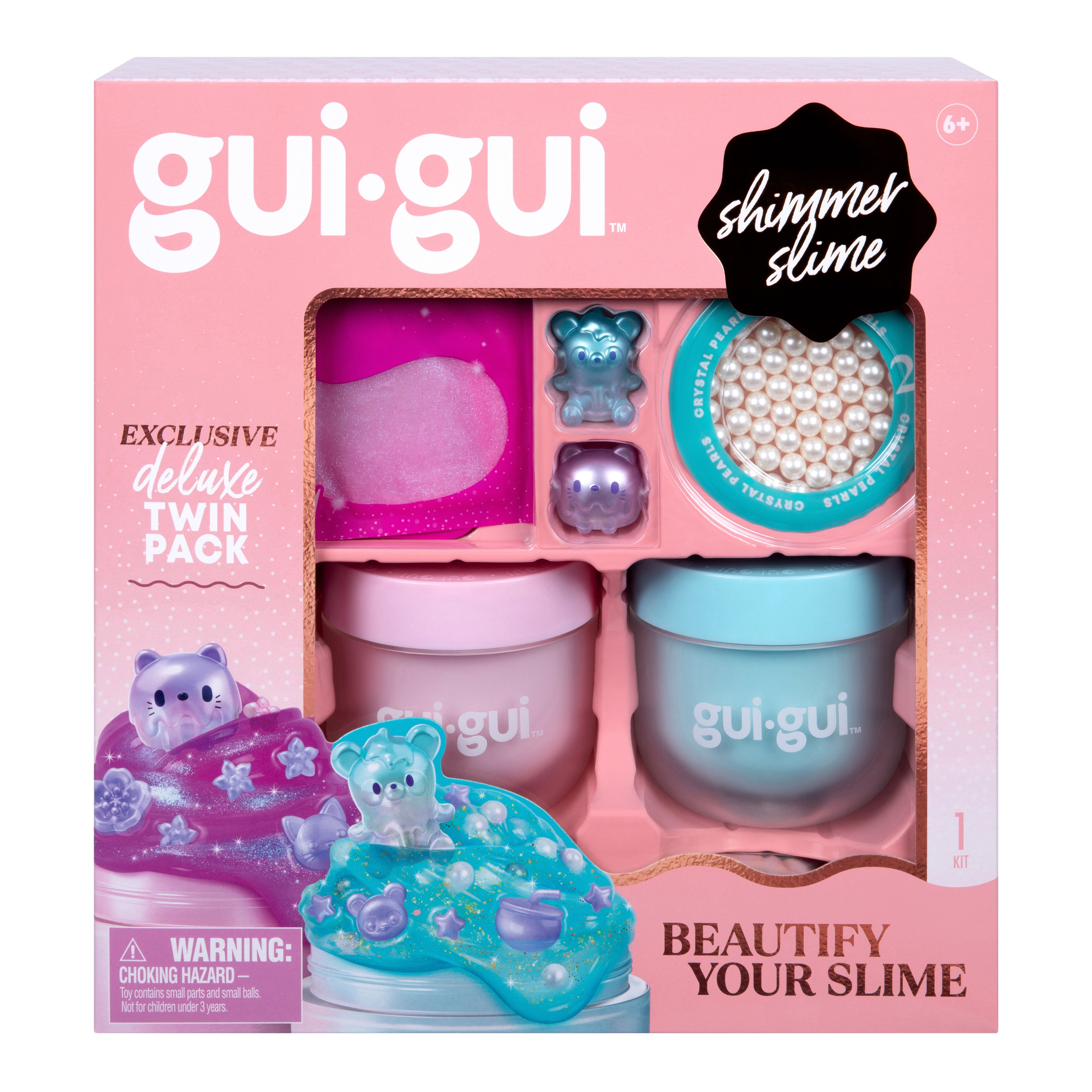 Gui Gui Deluxe Twin Pack DIY Customizable Slime Kit for Kids Age 6+