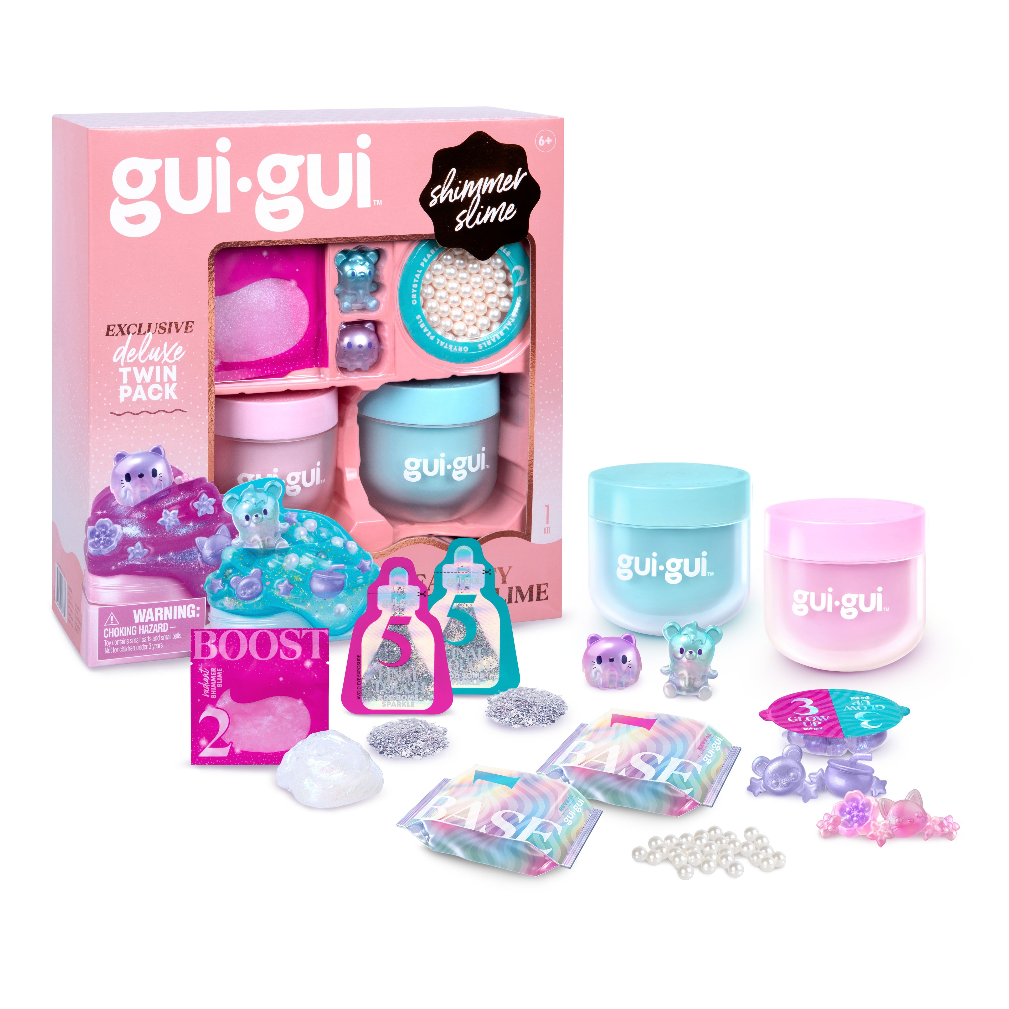 Gui Gui Deluxe Twin Pack DIY Customizable Slime Kit for Kids Age 6+