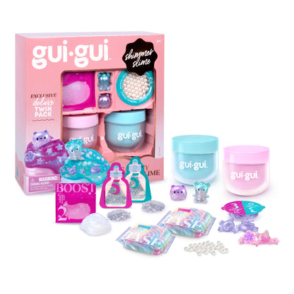 Gui Gui Deluxe Twin Pack DIY Customizable Slime Kit for Kids Age 6+