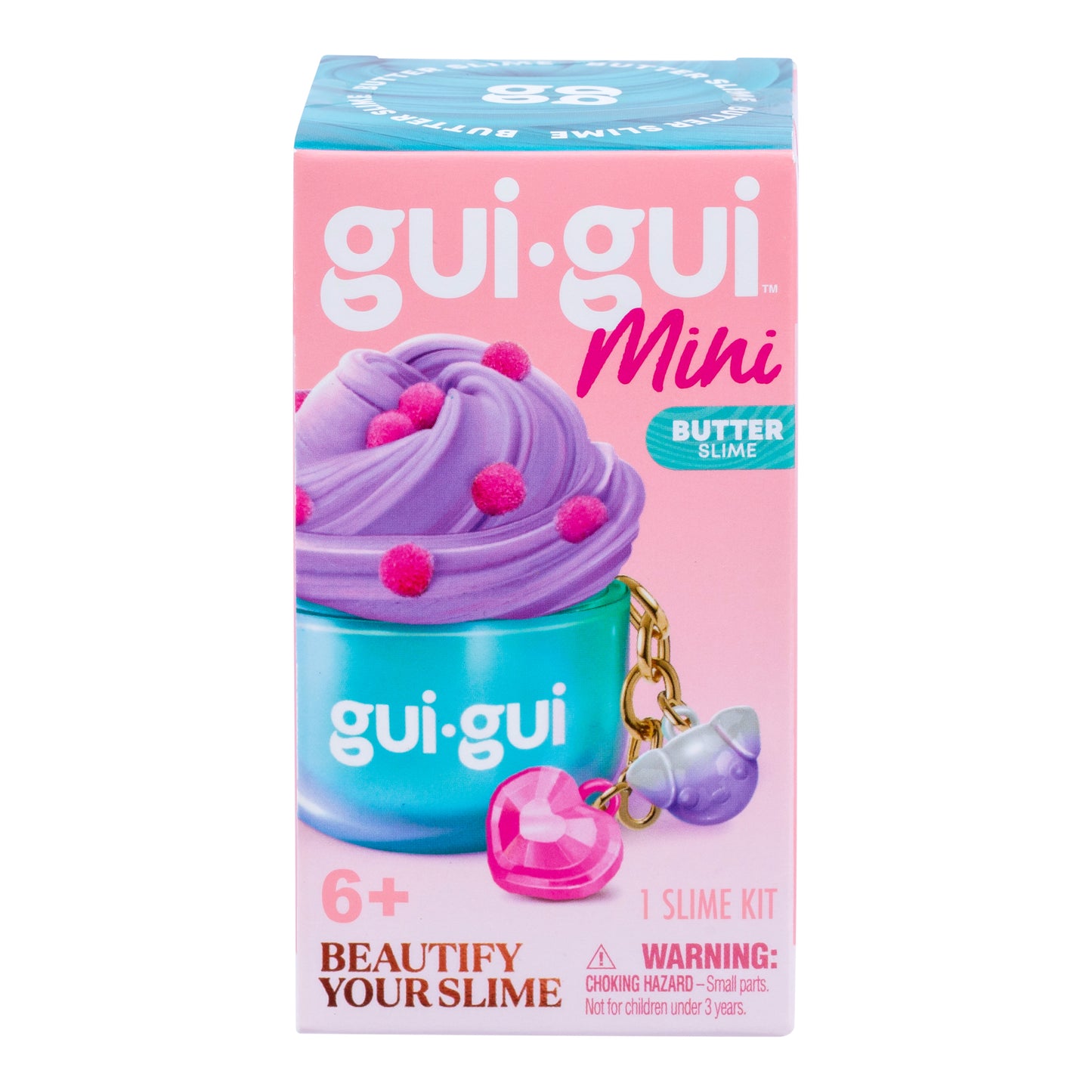 Gui Gui Slime Mini Pack – Stretchy Slime with Glitter & Charms or Kids 6+