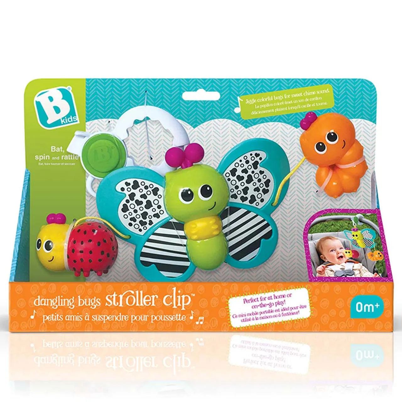 DINGLE-DANGLE BUG STROLLER CLIP