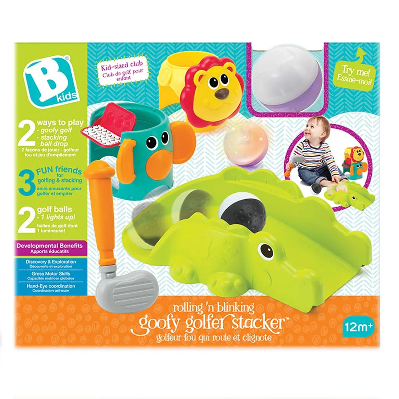 ROLLING N BLINKING GOOFY GOLFER STACKER