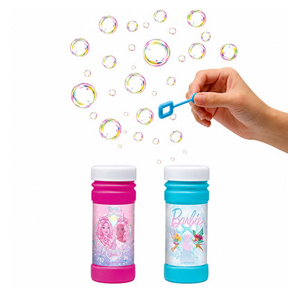 Barbie Bubble Bottle 2 Pack – Kids Bubble Solution with Bubble Wands