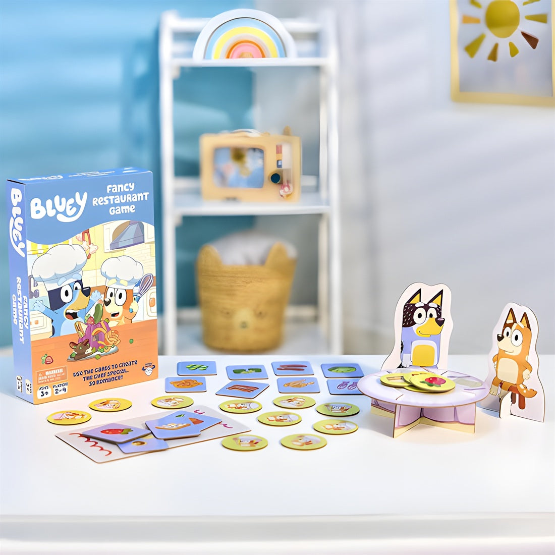Bluey Fancy Restaurant Game Roleplay Family Board Game