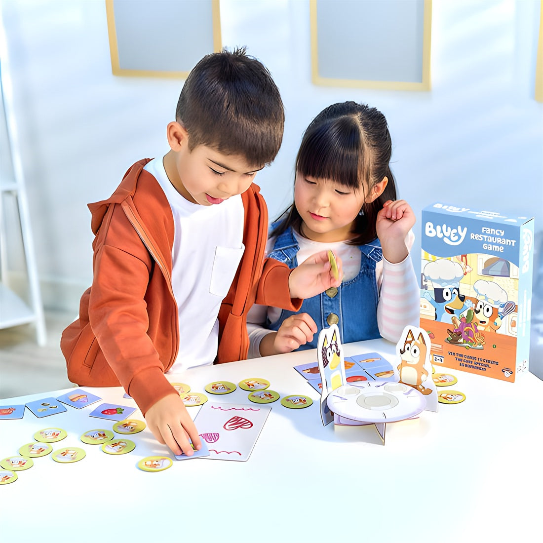 Bluey Fancy Restaurant Game Roleplay Family Board Game