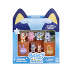 Bluey Fuzzies Deluxe Figure Pack with 8 Collectible Flocked Figures