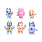 Bluey Fuzzies Deluxe Figure Pack with 8 Collectible Flocked Figures