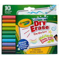 CRAYOLA 10CT WASHABLE DRY ERASE MARKERS