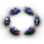Marvel - Captain America Blaze & Race Remote Control Bike