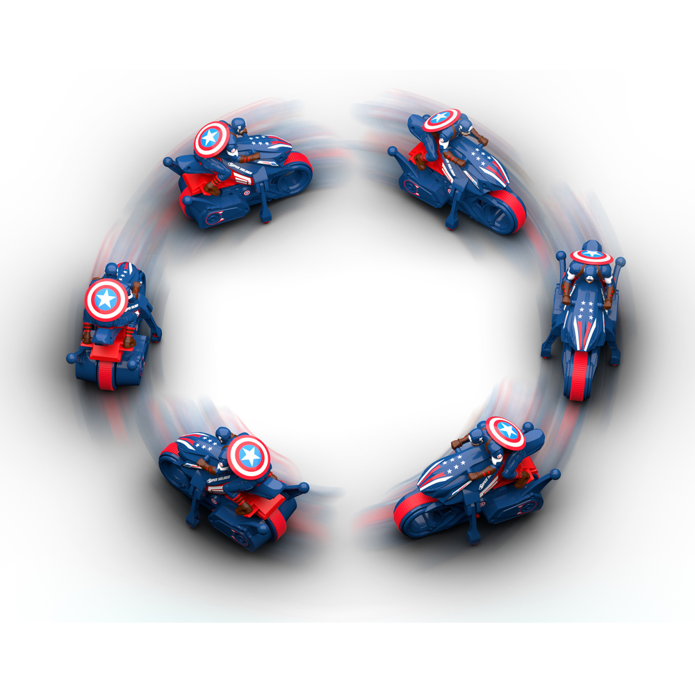 Marvel - Captain America Blaze & Race Remote Control Bike