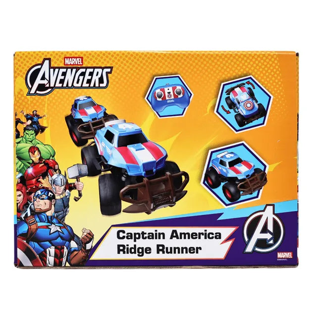 Marvel Captain America Ridge Runner RC Car 2.4GHz Remote Control Vehicle