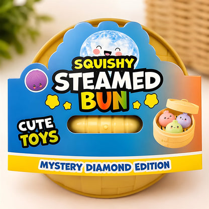 Crystal Clear Steamed Bun Squishy Toy Set – Mini Gel Dumpling Sensory Squishies (3 Pack)