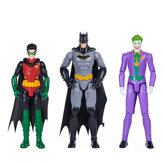 DC Batman 12-Inch Action Figure 3-Pack Batman Robin & The Joker
