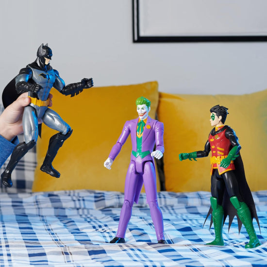 DC Batman 12-Inch Action Figure 3-Pack Batman Robin & The Joker
