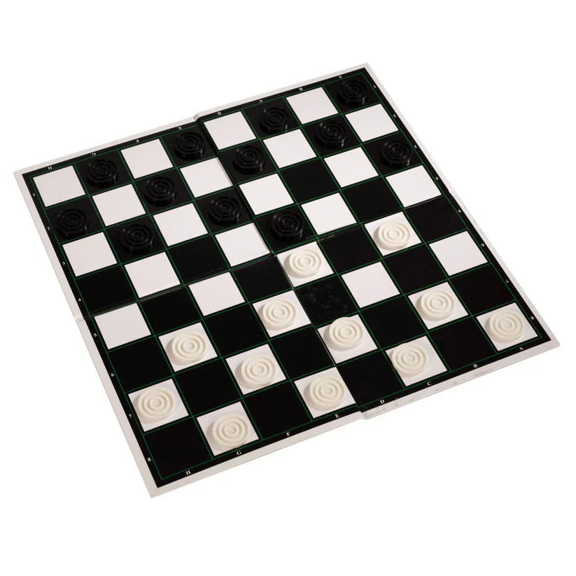 Classic Draughts Board Game Family Strategy Game for Kids & Adults