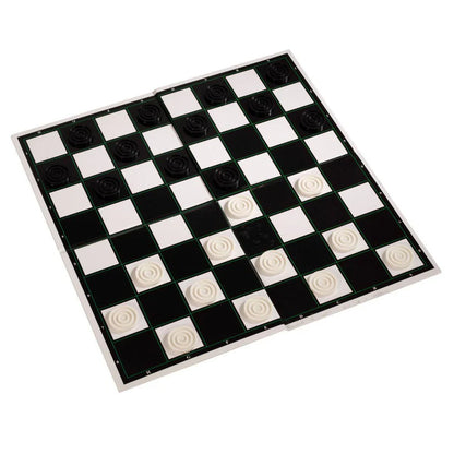 Classic Draughts Board Game Family Strategy Game for Kids & Adults