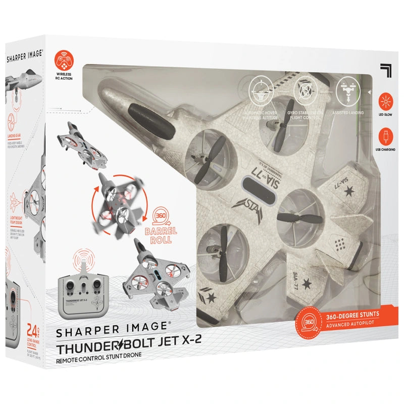 Sharper Image Thunderbolt Jet X2 RC Stunt Drone