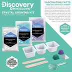 Discovery Mindblown Crystal Growing Kit 12-Piece – STEM Science Experiment Set for Kids