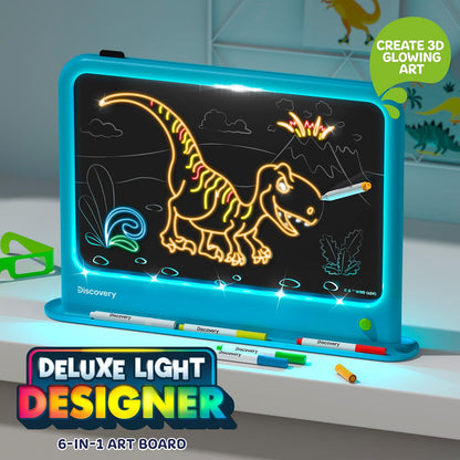 Discovery Light Designer Board 6 in 1 LED Drawing Art Kit with 3D Glasses