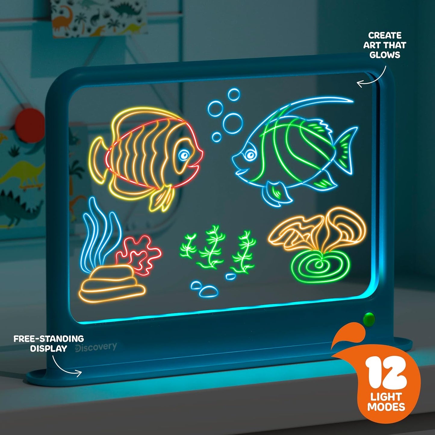 Discovery Light Designer Board 6 in 1 LED Drawing Art Kit with 3D Glasses