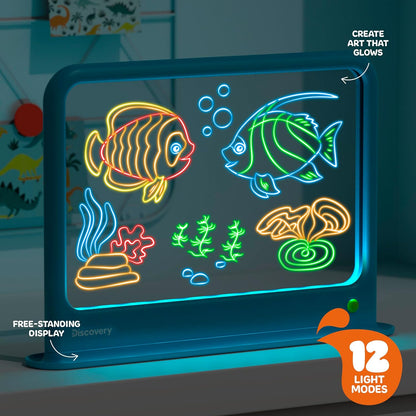 Discovery Light Designer Board 6 in 1 LED Drawing Art Kit with 3D Glasses