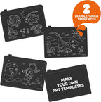 Discovery Light Designer Board 6 in 1 LED Drawing Art Kit with 3D Glasses