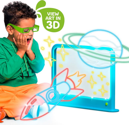 Discovery Light Designer Board 6 in 1 LED Drawing Art Kit with 3D Glasses