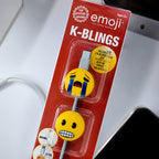 Emoji K-Bling Cable Protectors 3 Pack – Emoji Cable Accessories for Chargers and Headphones