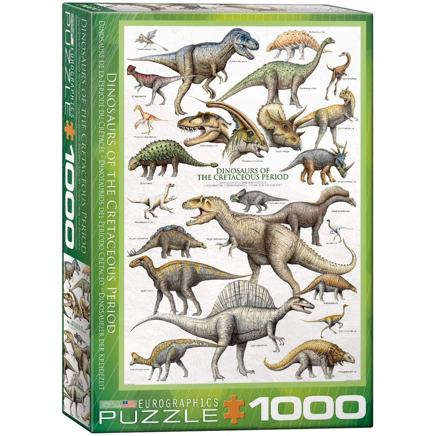 Puzzle 1000 Dinosaurs Of Cretaceous Period
