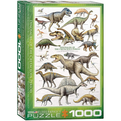 Puzzle 1000 Dinosaurs Of Cretaceous Period