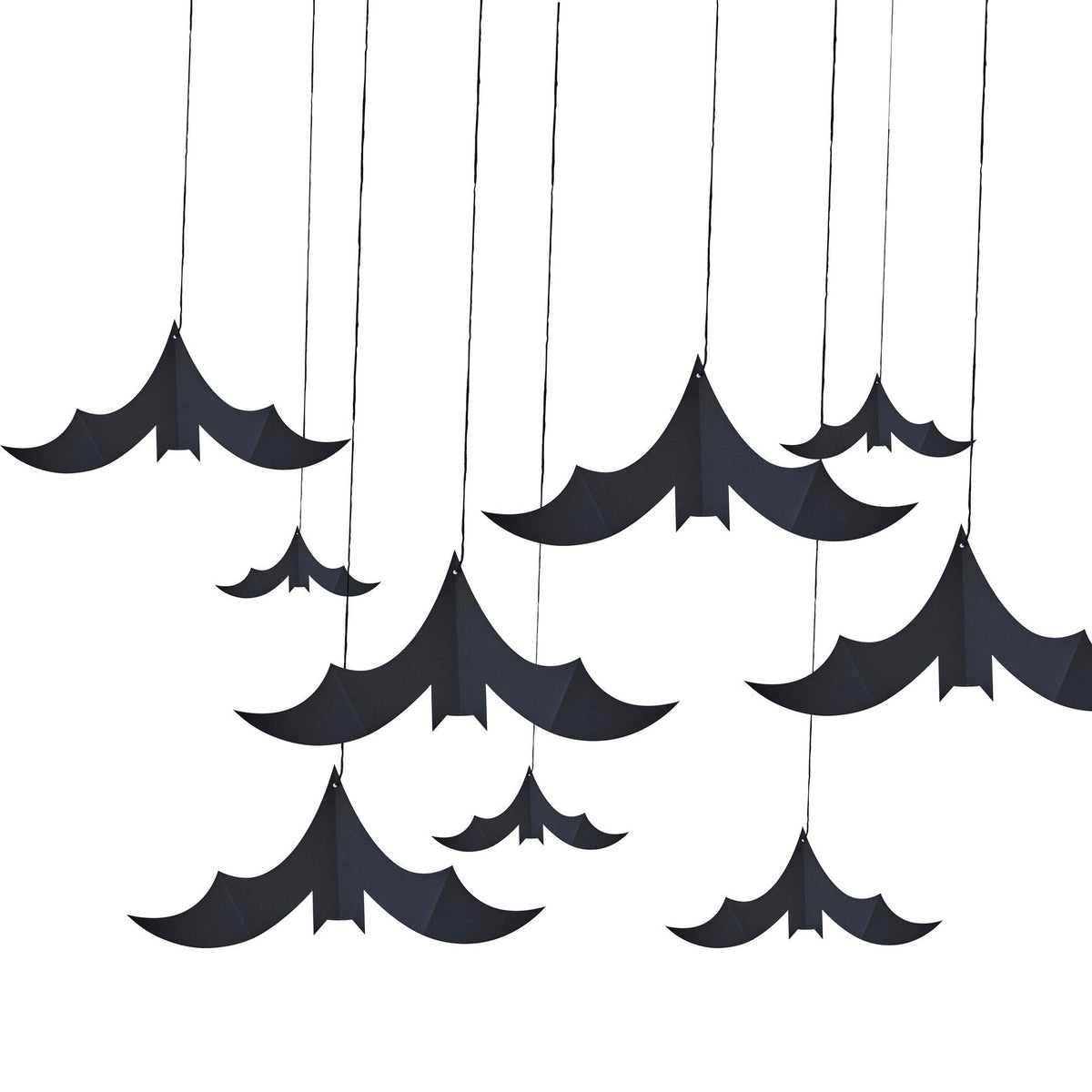 Black Bats Hanging Decoration-Paper