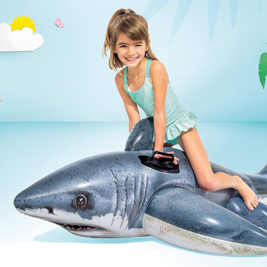 Intex Great White Shark Ride-On Inflatable Pool Float