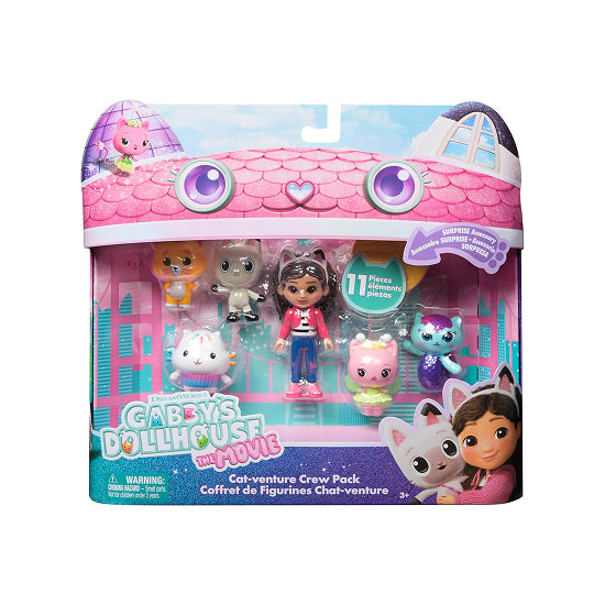 Gabby's Dollhouse Movie Cat-venture Crew Figures Gift Set 11 Pieces