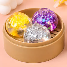 Glitter Crystal Steamed Bun Squishy – Mystery Diamond Edition TPR Jelly Dumpling Set