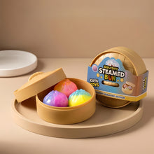 Gradient Color Steamed Bun Squishy Toy – Pastel Rainbow Sensory Fidget Squishy