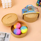 Gradient Color Steamed Bun Squishy Toy – Pastel Rainbow Sensory Fidget Squishy