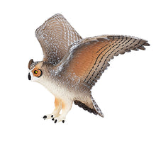 MOJO Wildlife Great Horned Owl Figure – Hand-Painted Owl Model 11cm