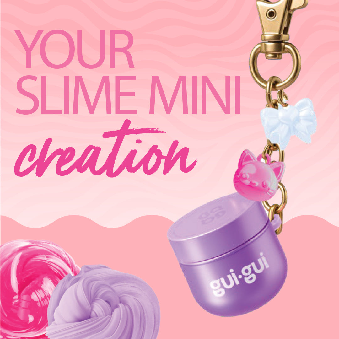 Gui Gui Slime Mini Pack – Stretchy Slime with Glitter & Charms or Kids 6+