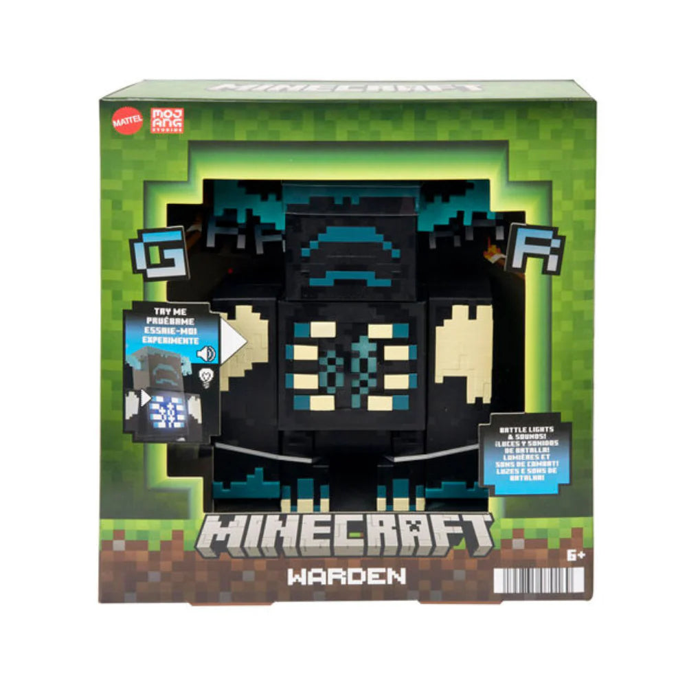 Minecraft Warden Spring Driver Action Figure with Launch Action
