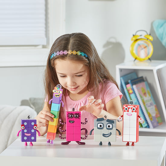 Numberblocks Friends Six to Ten Figure Set – Educational Math Characters 6-10