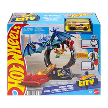 Hot Wheels City Nemesis Bat vs Tire Shop Playset with Vehicle