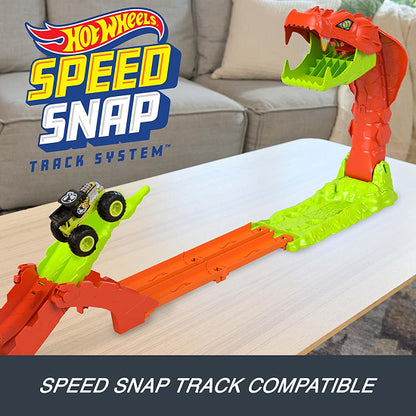 Hot Wheels Monster Trucks Snake Slam Takedown Playset with Bone Shaker