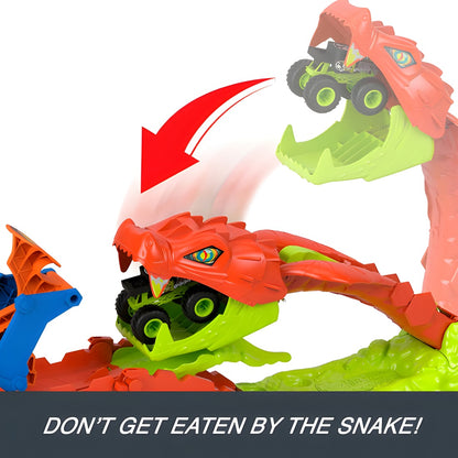 Hot Wheels Monster Trucks Snake Slam Takedown Playset