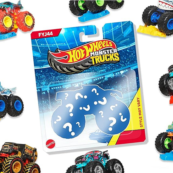 Hot Wheels Monster Trucks 1:64 Scale Die-Cast Vehicle Assortment