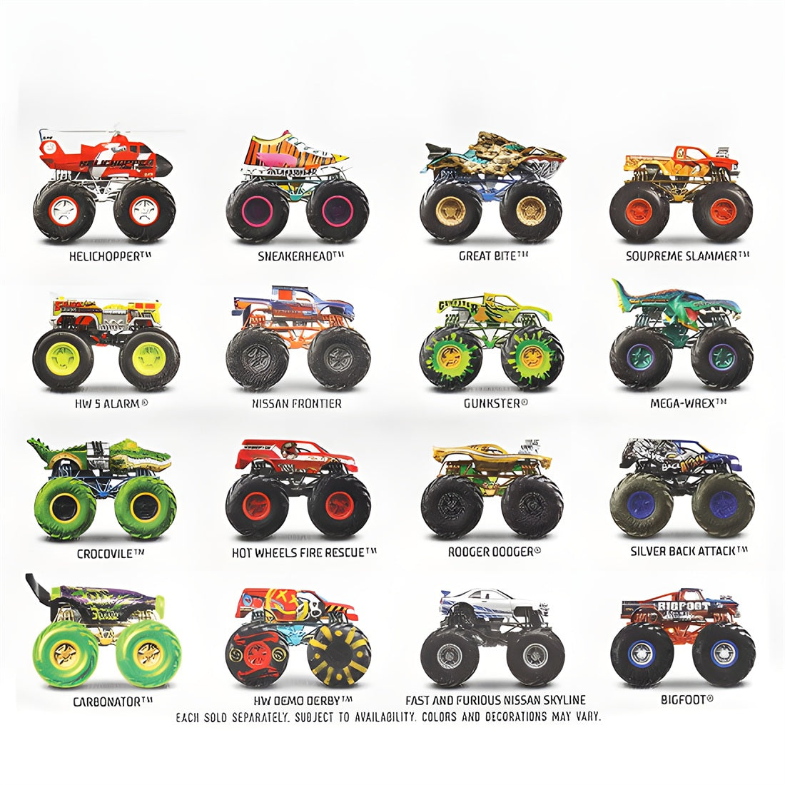 Hot Wheels Monster Trucks 1:64 Scale Vehicle - Assorted