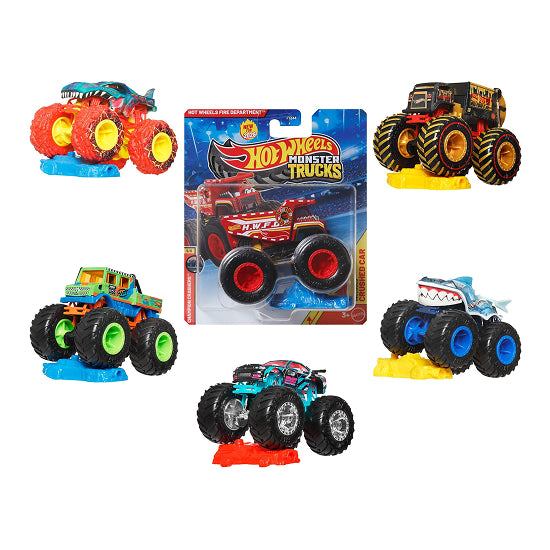 Hot Wheels Monster Trucks 1:64 Scale Die-Cast Vehicle Assortment