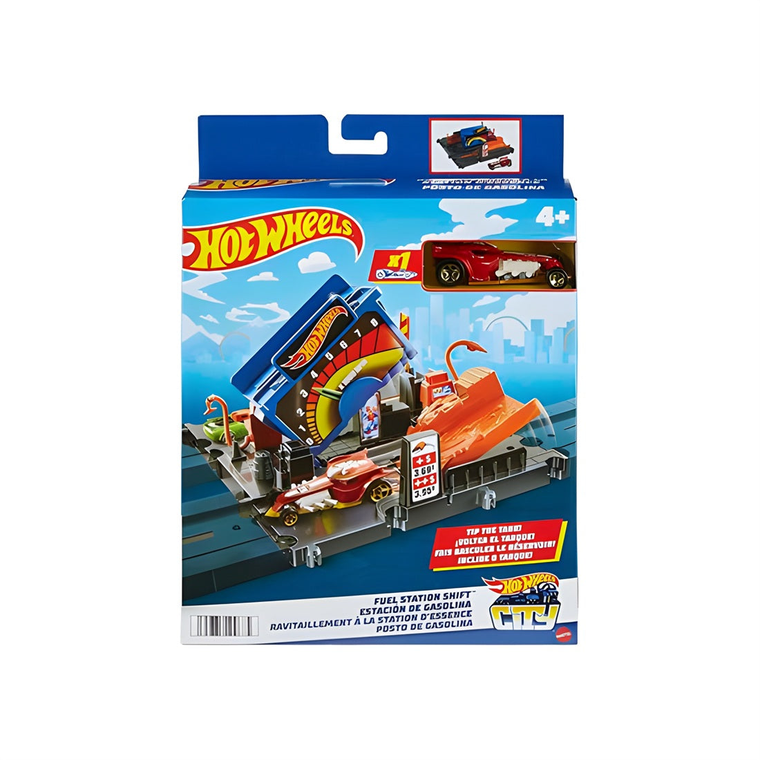 Hot Wheels City Fuel Station Shift Playset