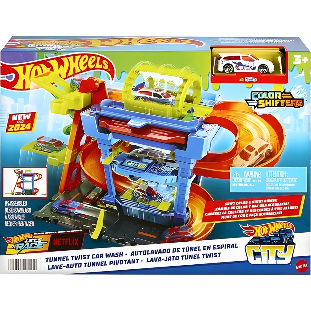 Hot Wheels City Tunnel Twist Car Wash Playset